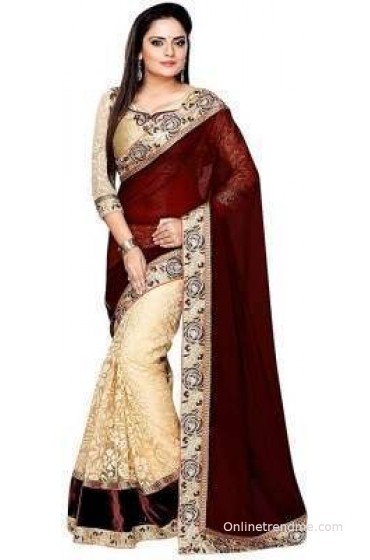 Krishna Ki Leela Embellished Bollywood Georgette Sari Krishna Ki Leela Embellished Bollywood Georgette Sari
